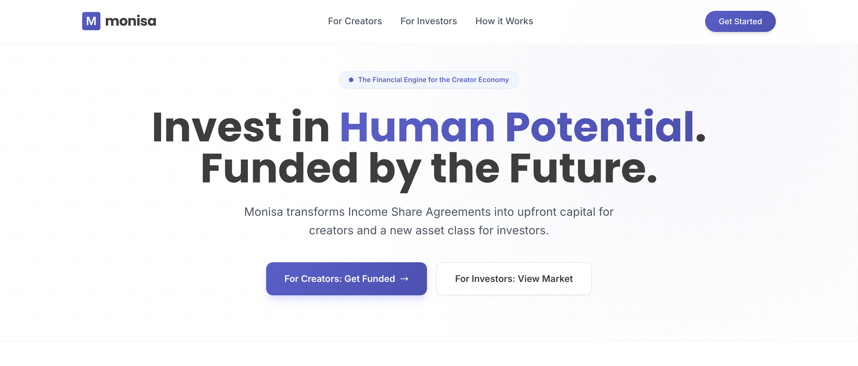 Monisa | The Financial Engine for the Creator Economy